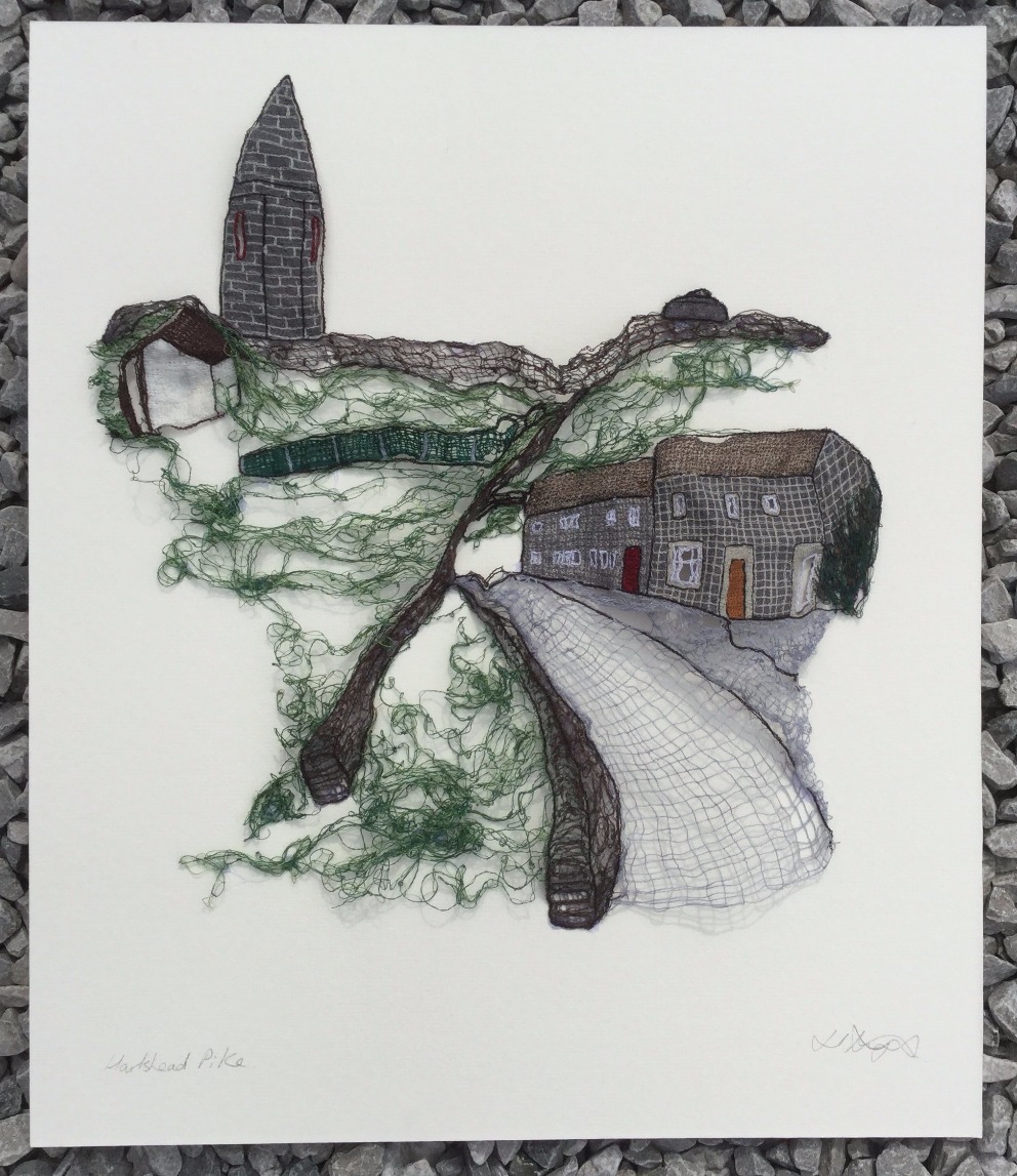 Hartshead Pike (Tameside) by Hayley Murphy, Local | Textile | Northern | Landscape