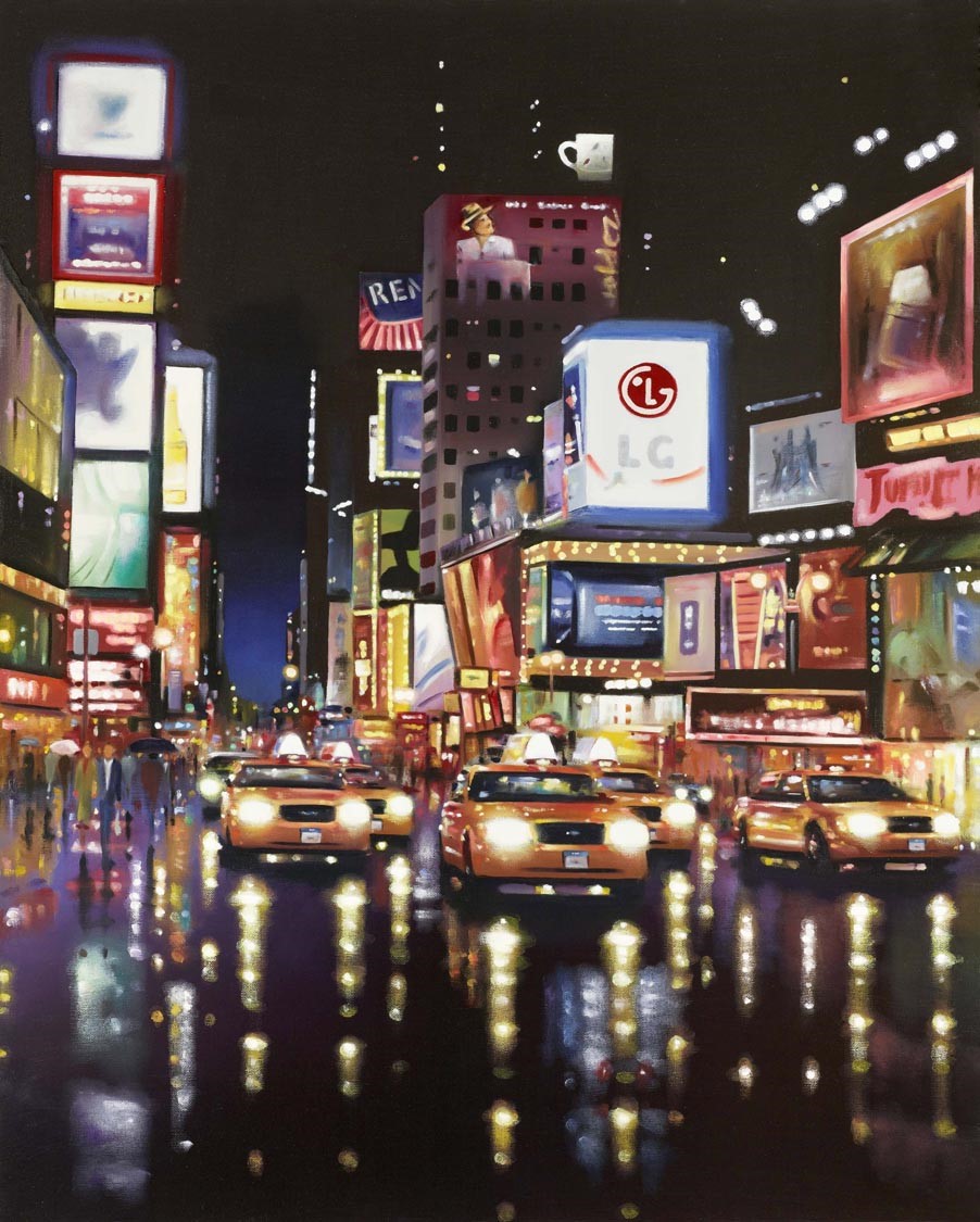 Yellow Cabs, Times Square by Neil Dawson, New York | Transport