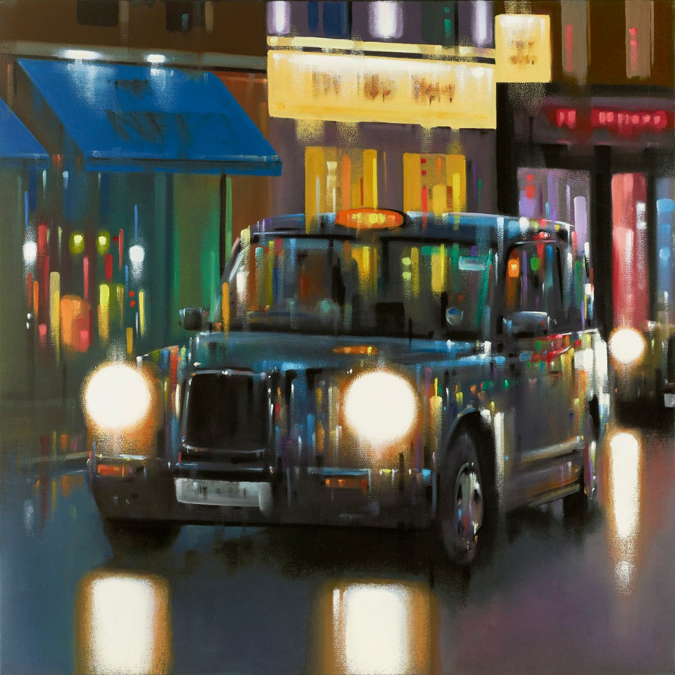 Nighttime Rain by Neil Dawson, London