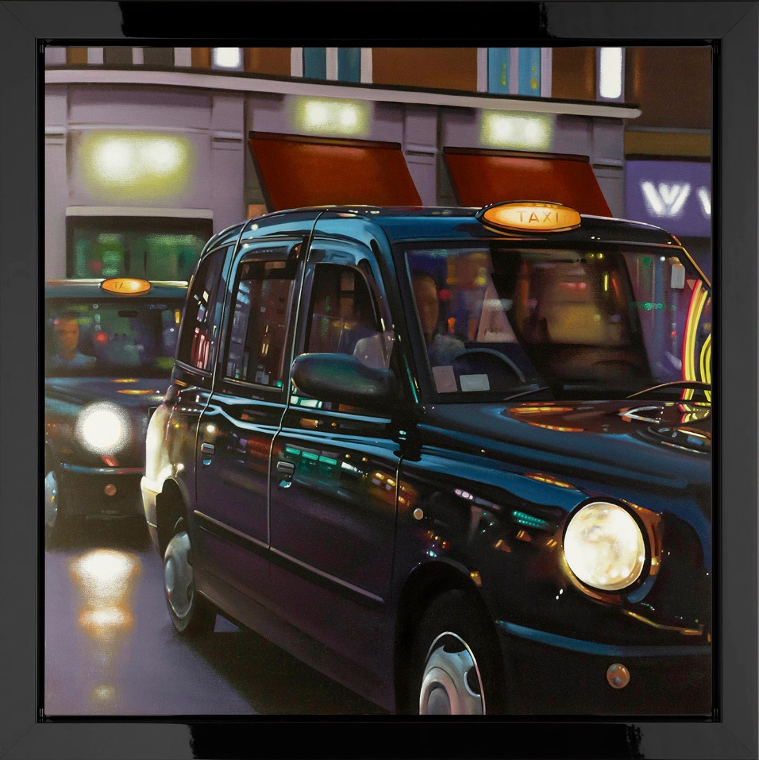 Soho Cab Ride by Neil Dawson, London