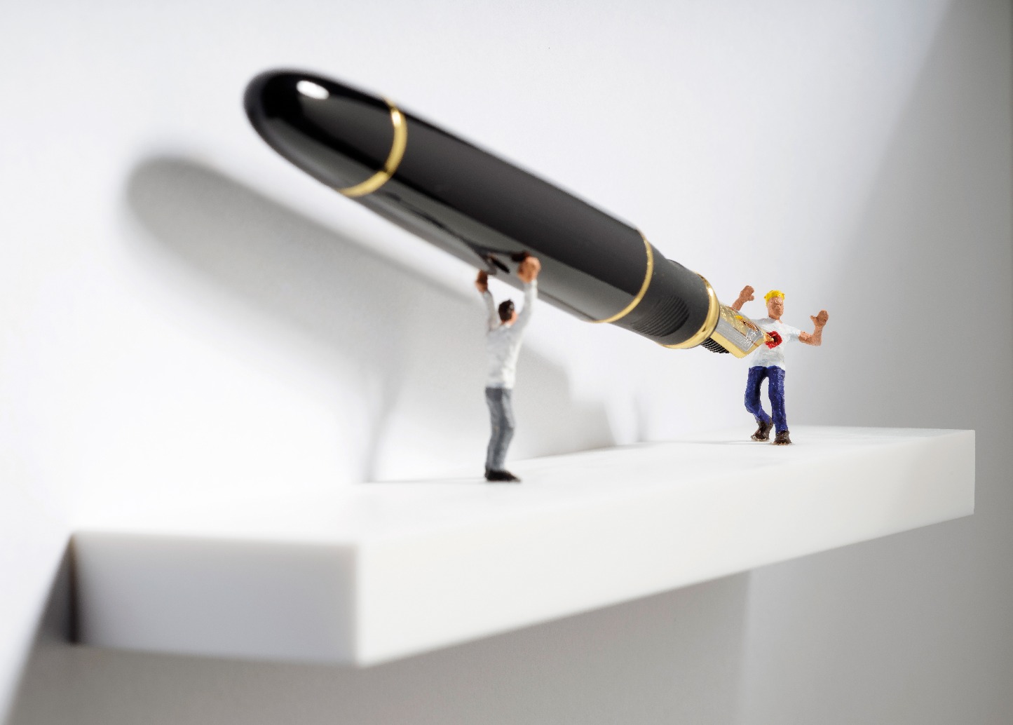The Pen is Mightier than the Sword by Nic Joly, Humour | Sculpture | 3D