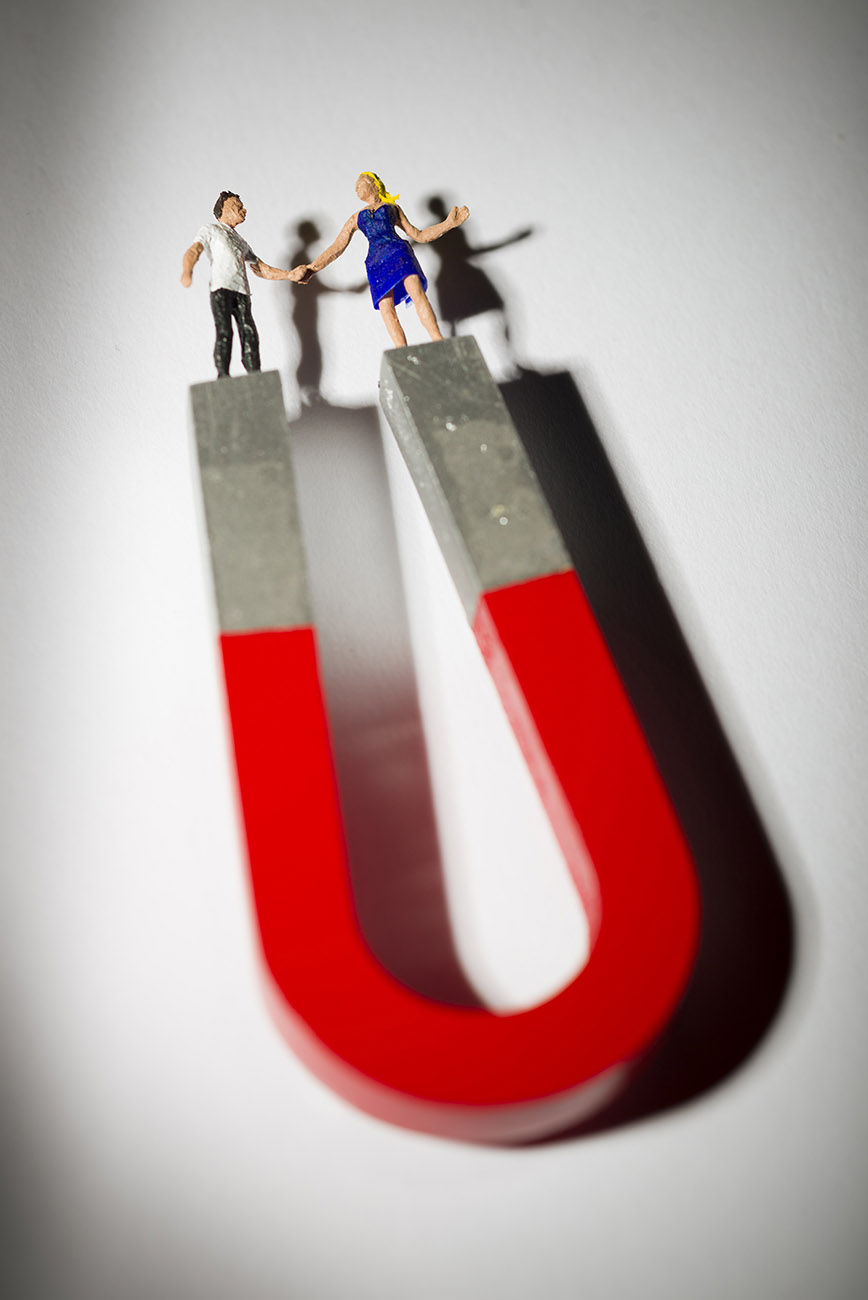 The Law of Attraction by Nic Joly The Law of Attraction by Nic Joly, 3D | Love | Romance | Couple | Magnet