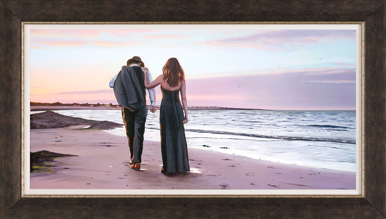 Sunset Sands by Richard Blunt, Romance | Sea | Couple | Love