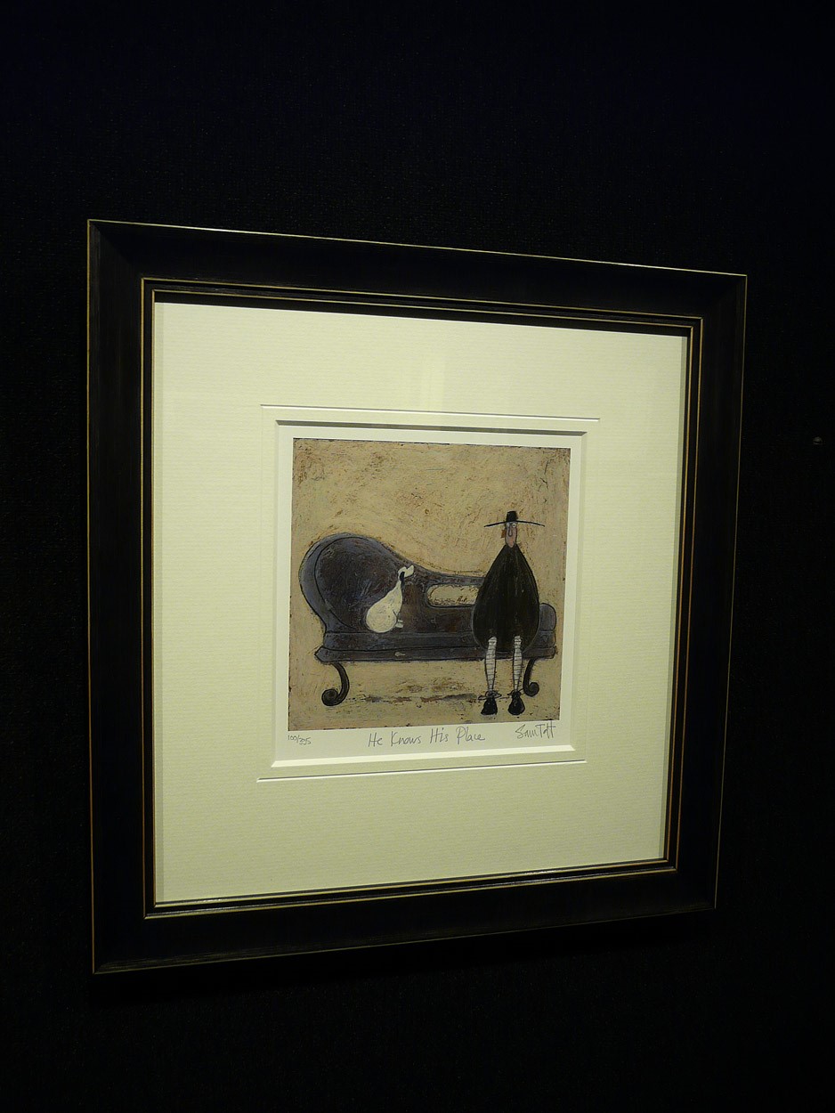 He Knows his Place by Sam Toft, Humour | Dog | Figurative