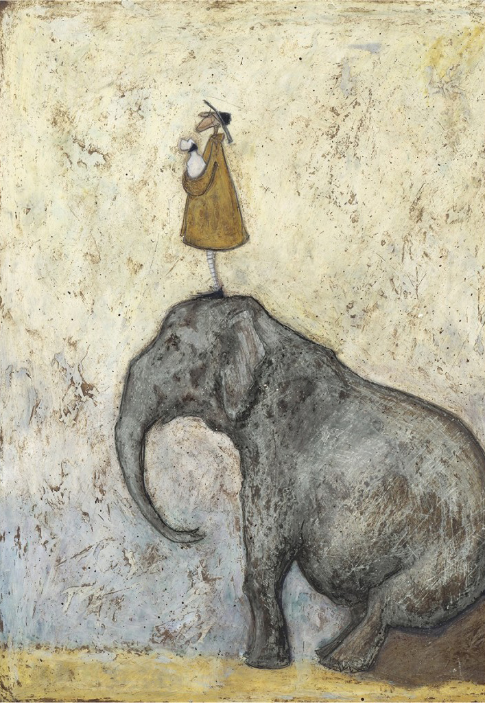 Nice View That (Remarque) (1/150) by Sam Toft, Rare | Dog | Animals | Figurative | Humour