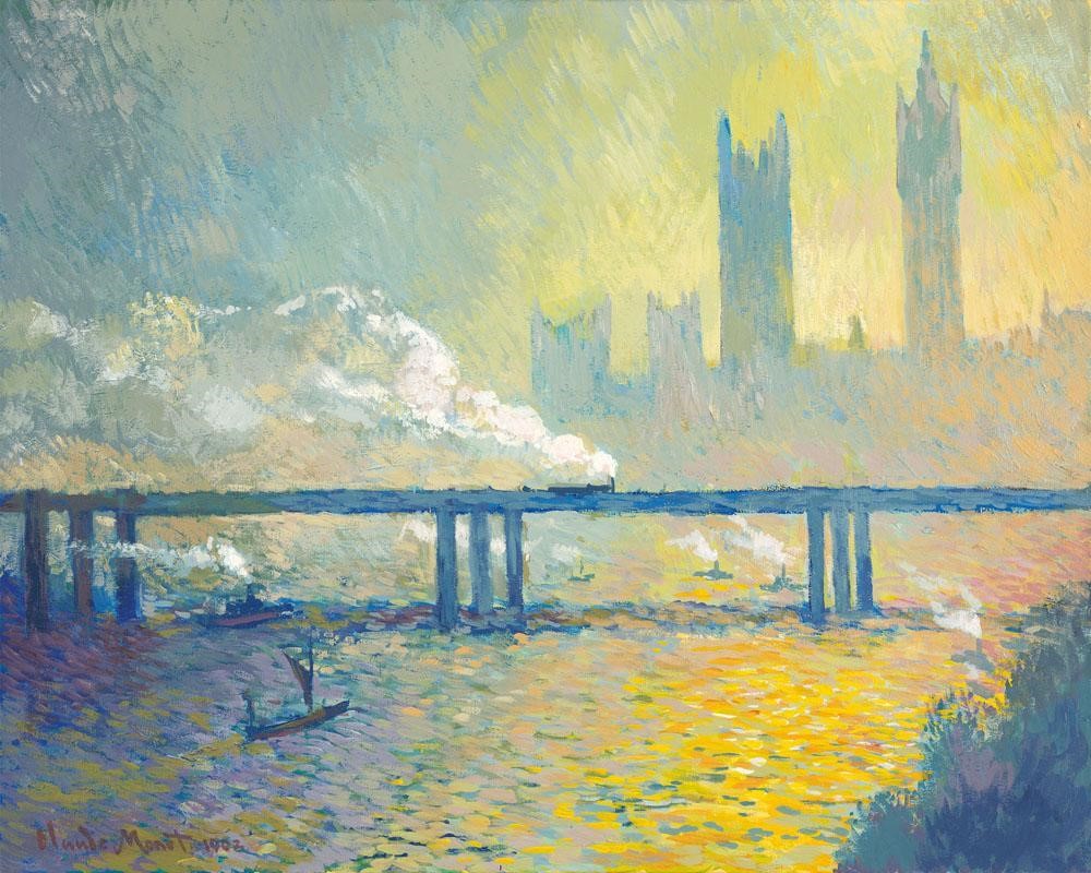 Charing Cross Railway Bridge (Early Morning) by John Myatt