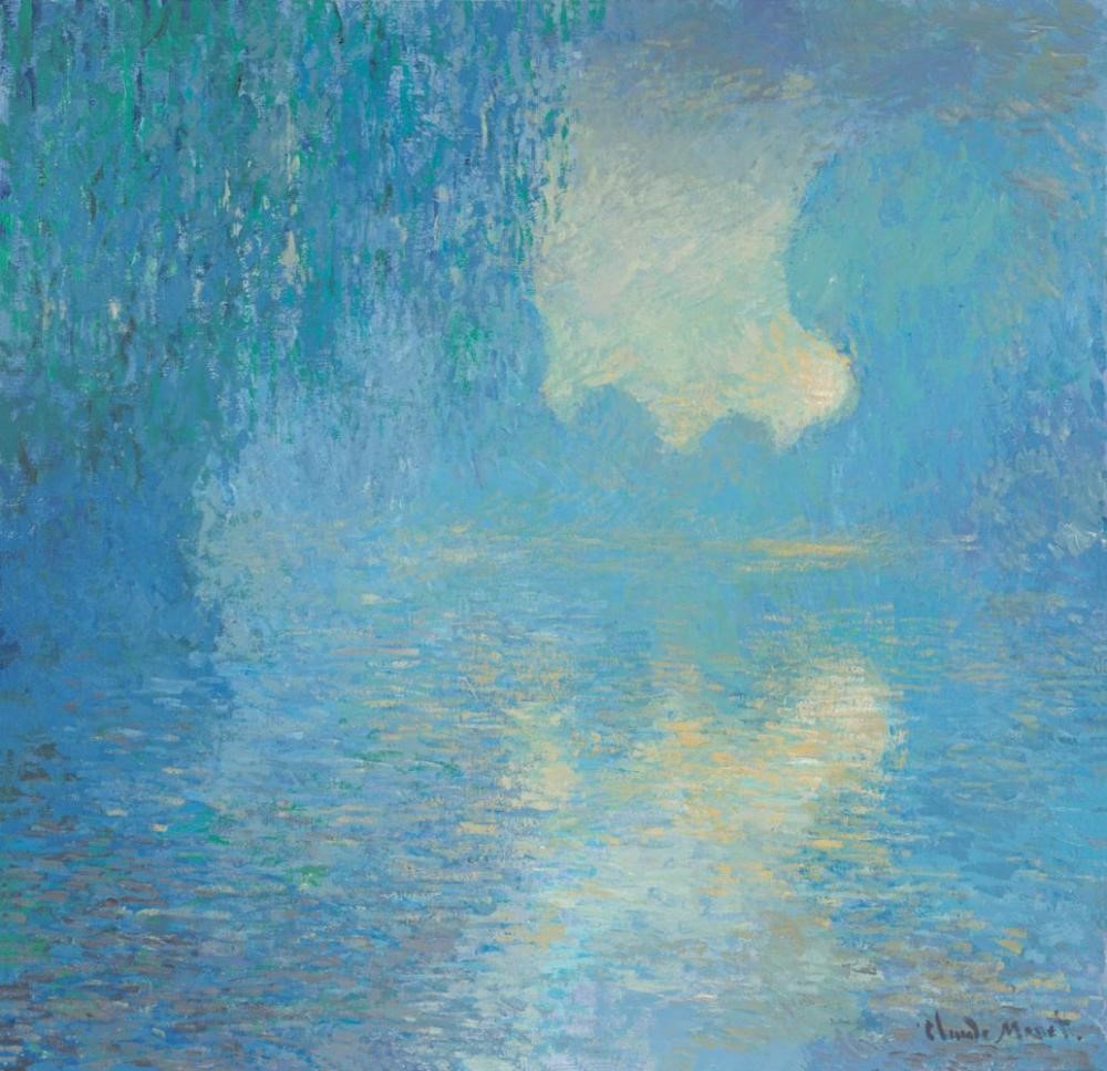 Morning on the Seine, Pale Blue Effect by John Myatt, Water