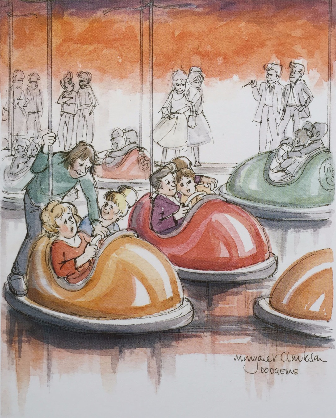 Dodgems & Waltzers by Margaret Clarkson Dodgems & Waltzers by Margaret Clarkson, Northern | Nostalgic