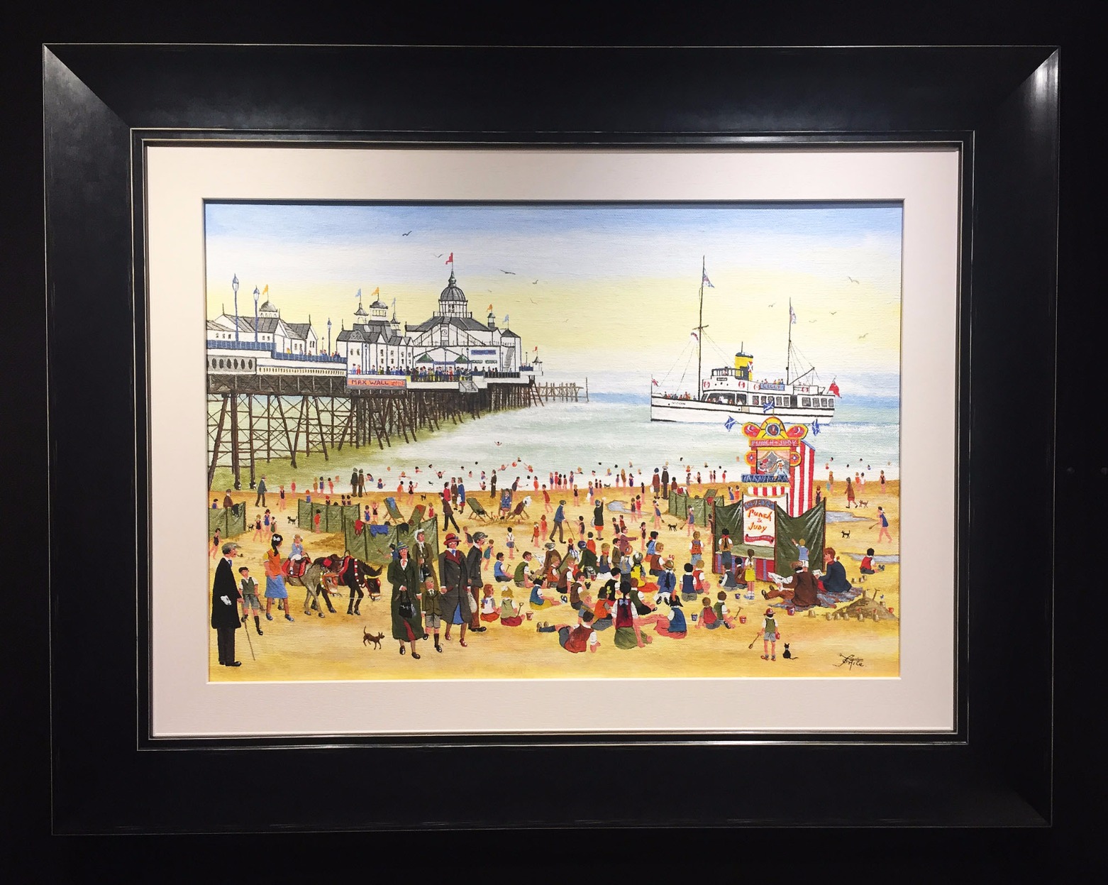 At the Seaside by Allen Tortice, Northern | Nostalgic | Local | Lowry | Sea