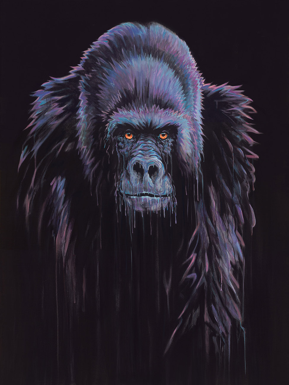 Harambe by Robert Oxley Harambe by Robert Oxley, Animals | Abstract