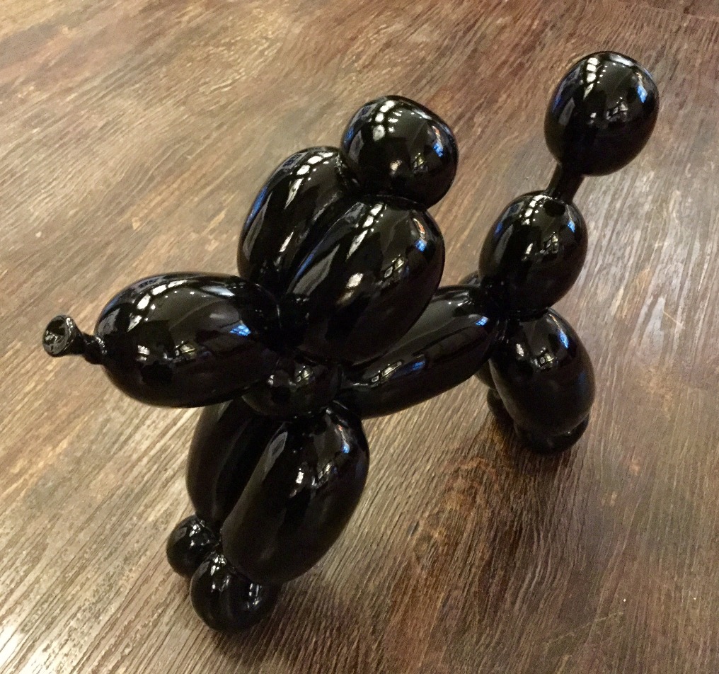 Pom Pom - Black by Steve Lovatt, Dog | Sculpture
