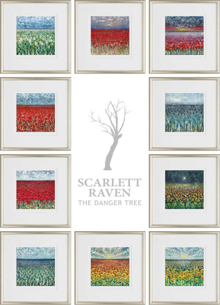 The Danger Tree I (Set of 10) by Scarlett Raven, Flowers | Nostalgic | Landscape
