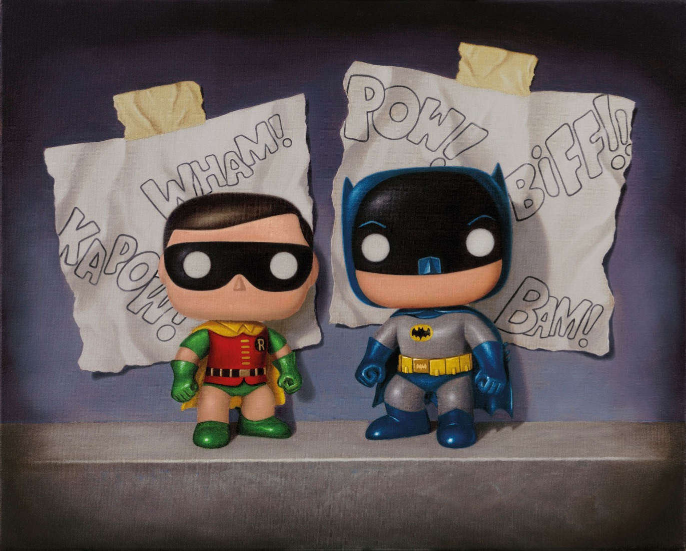 The Batman Suite of Three  by Nigel Humphries, Film | Comic | Nostalgic | Batman | Robin | Joker
