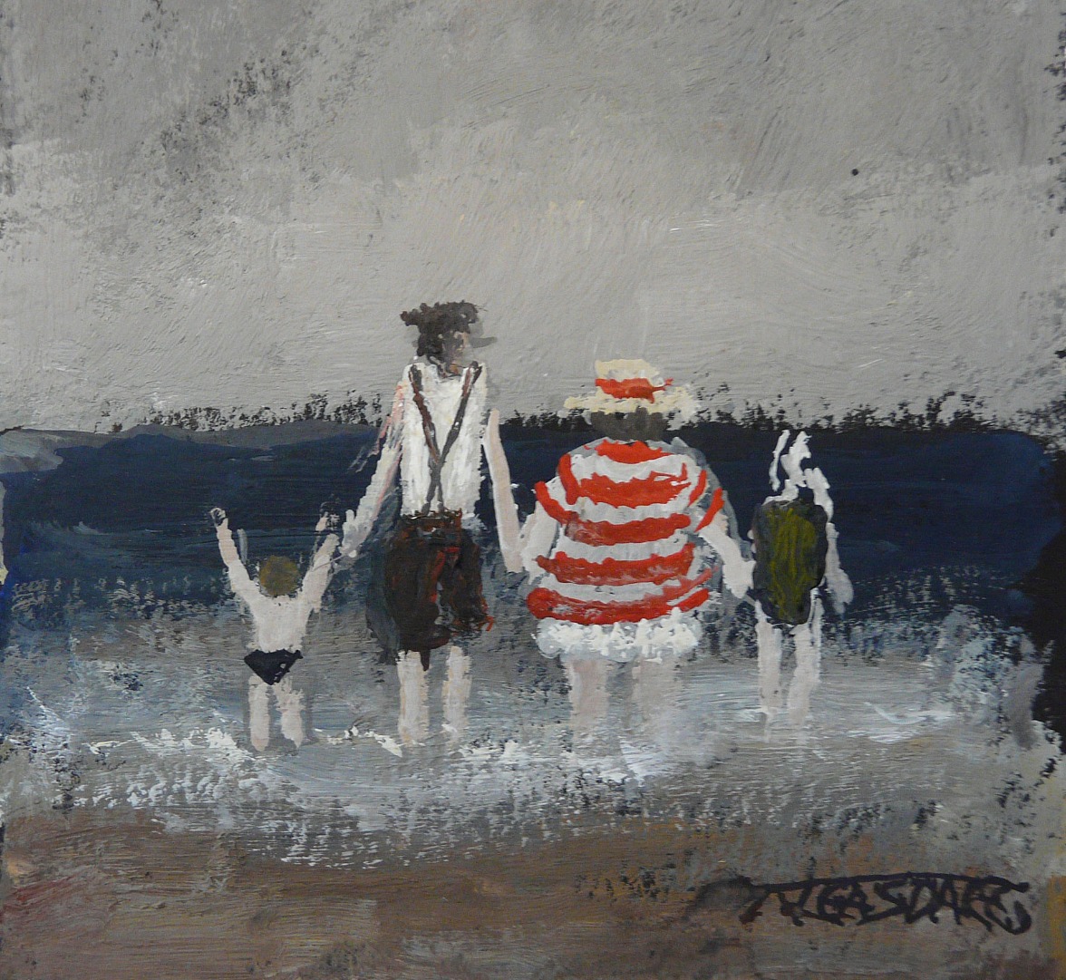 Testing the Water by Malcolm Teasdale, Water | Sea | Family | Northern | Nostalgic
