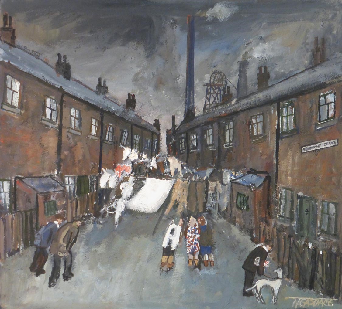 Chancing the Weather by Malcolm Teasdale, Northern | Figurative | Industrial | Landscape | Nostalgic