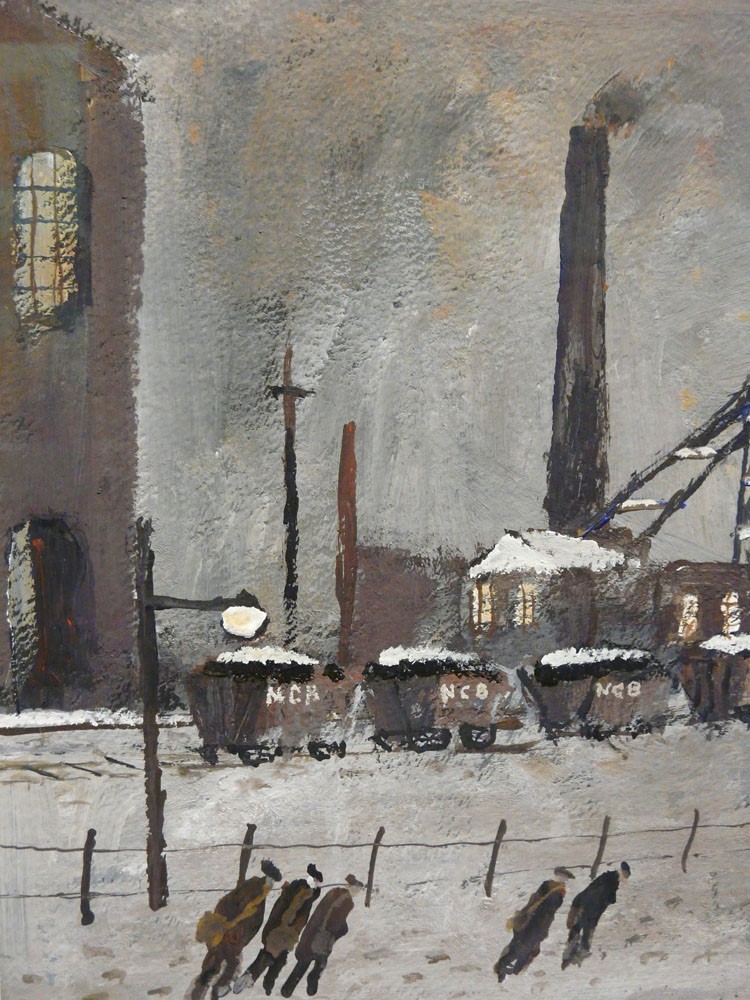 Coal Wagons by Malcolm Teasdale, Snow | Northern | Mining | Industrial