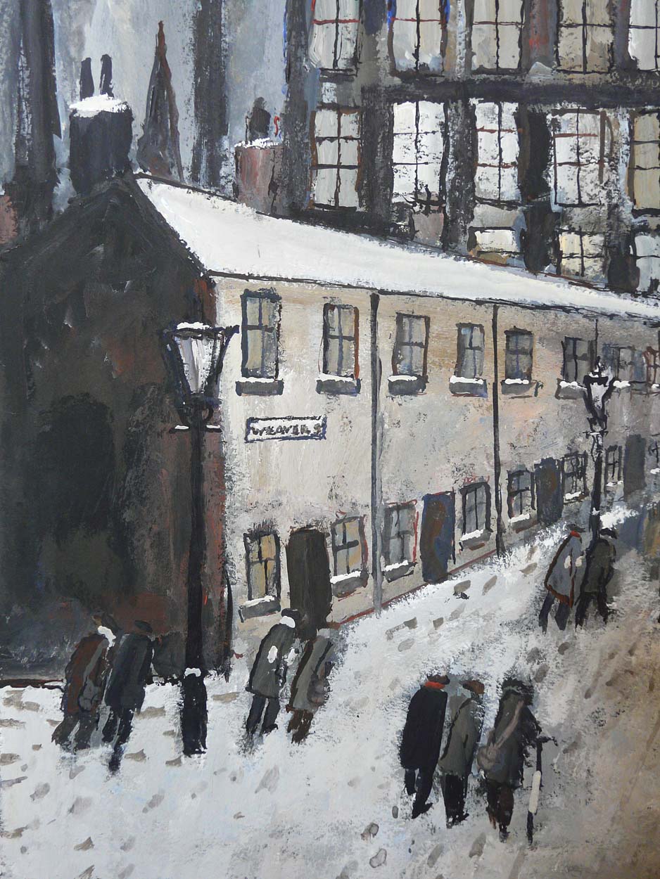 Going t' Mill by Malcolm Teasdale, Northern | Nostalgic | Industrial