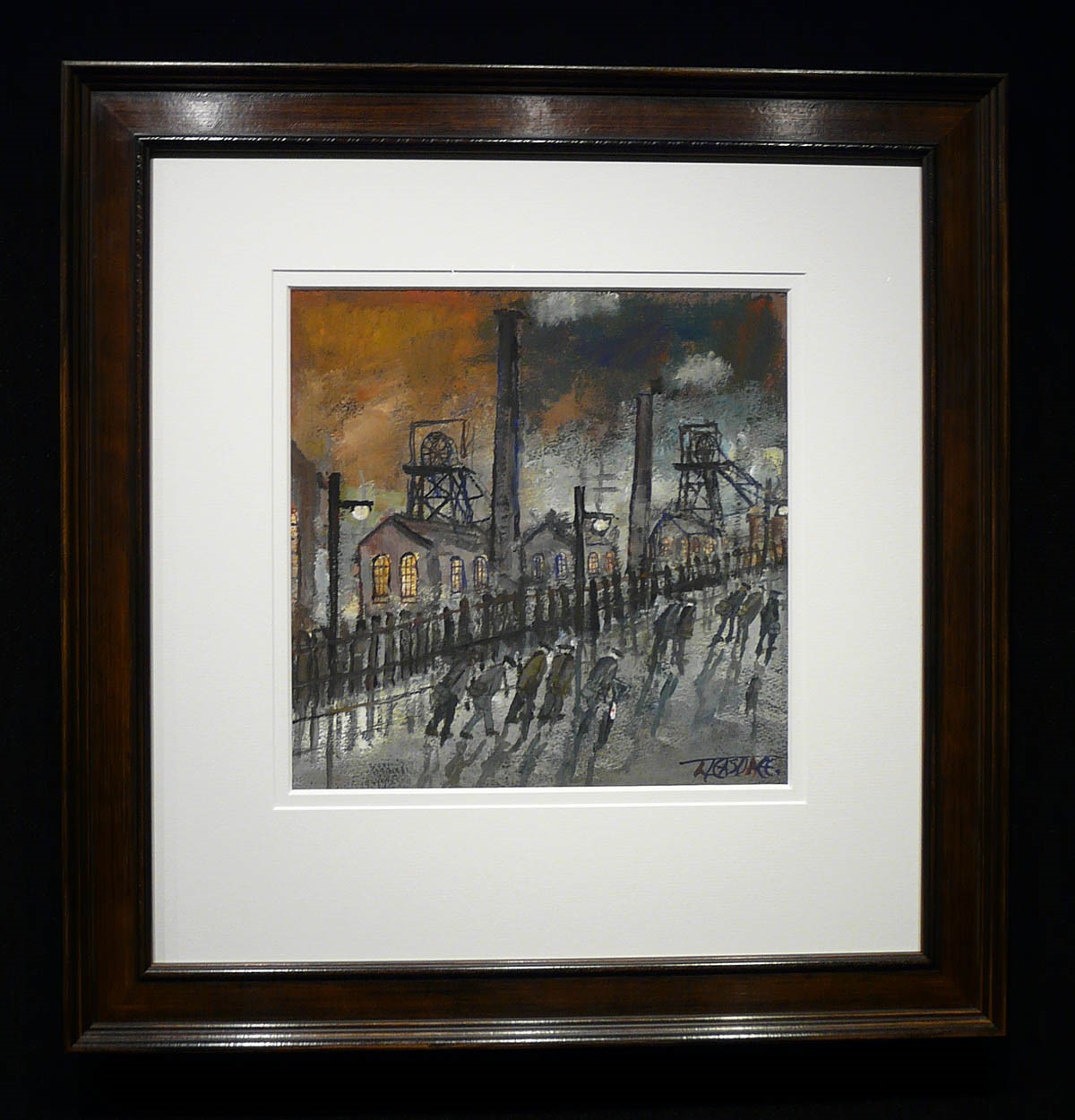 Evening Shadows by Malcolm Teasdale, Mining | Northern | Nostalgic | Bicycle