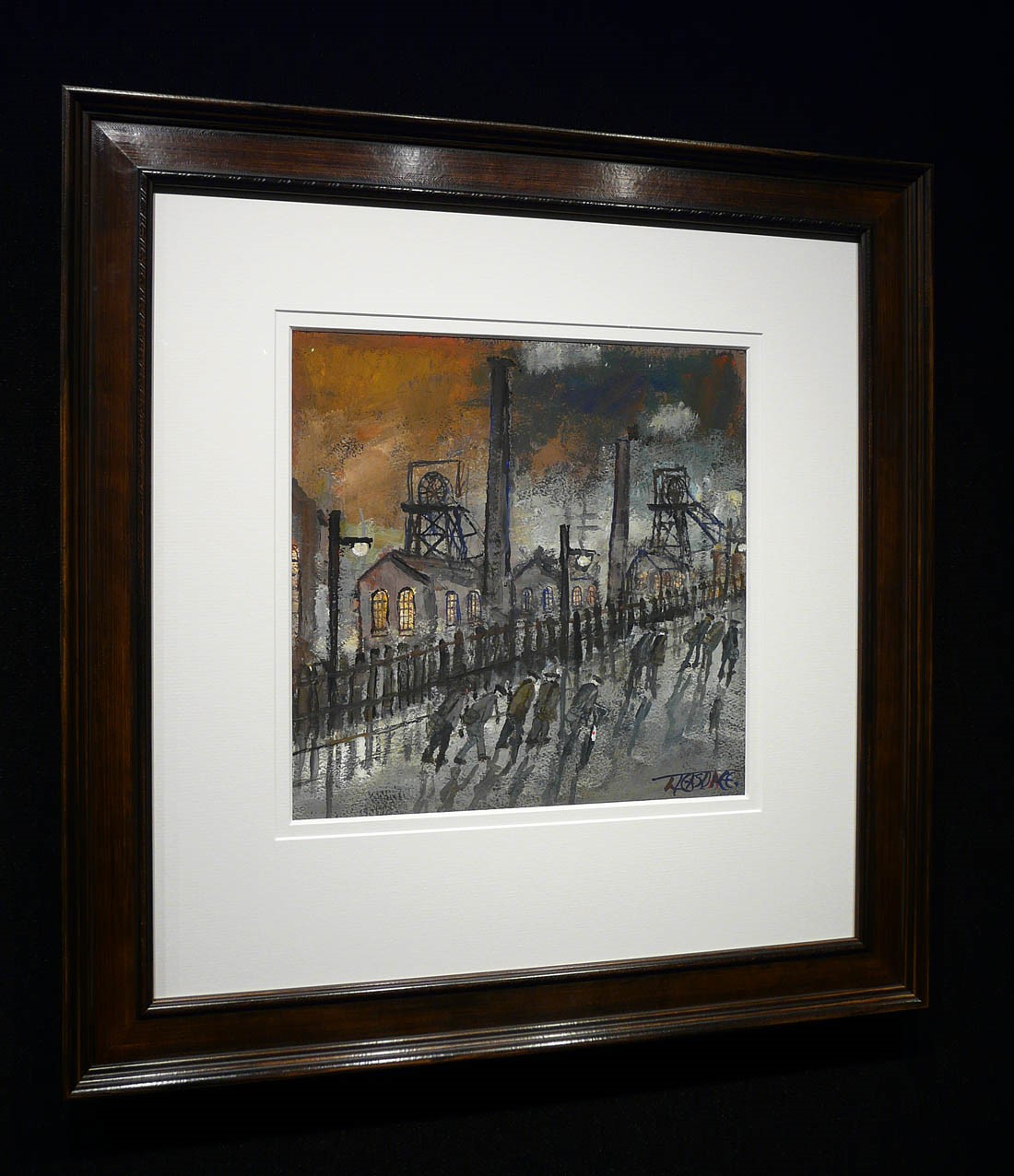 Evening Shadows by Malcolm Teasdale, Mining | Northern | Nostalgic | Bicycle