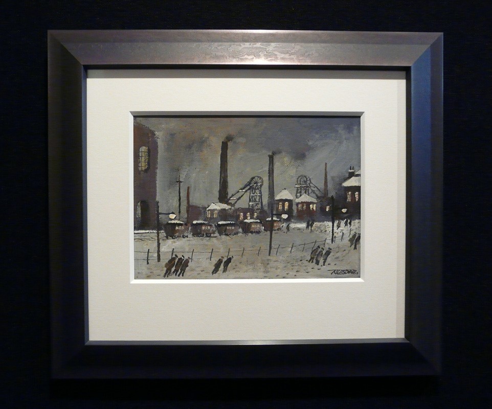 Coal Wagons by Malcolm Teasdale, Snow | Northern | Mining | Industrial