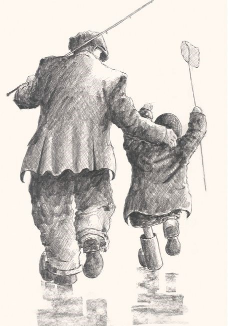 Big Fish, Little Fish by Alexander Millar Big Fish, Little Fish by Alexander Millar, Water | Children | Family | Nostalgic | Northern | Gadgie | Rare