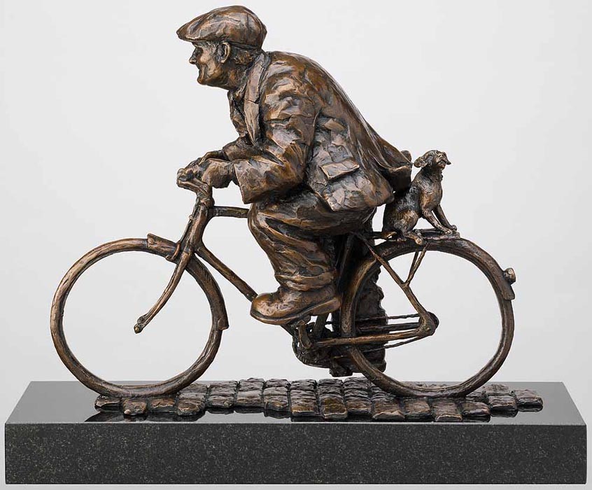 No Walkies for Me by Alexander Millar, Nostalgic | Northern | Gadgie | Bicycle | Sculpture | Rare | Customer Sale