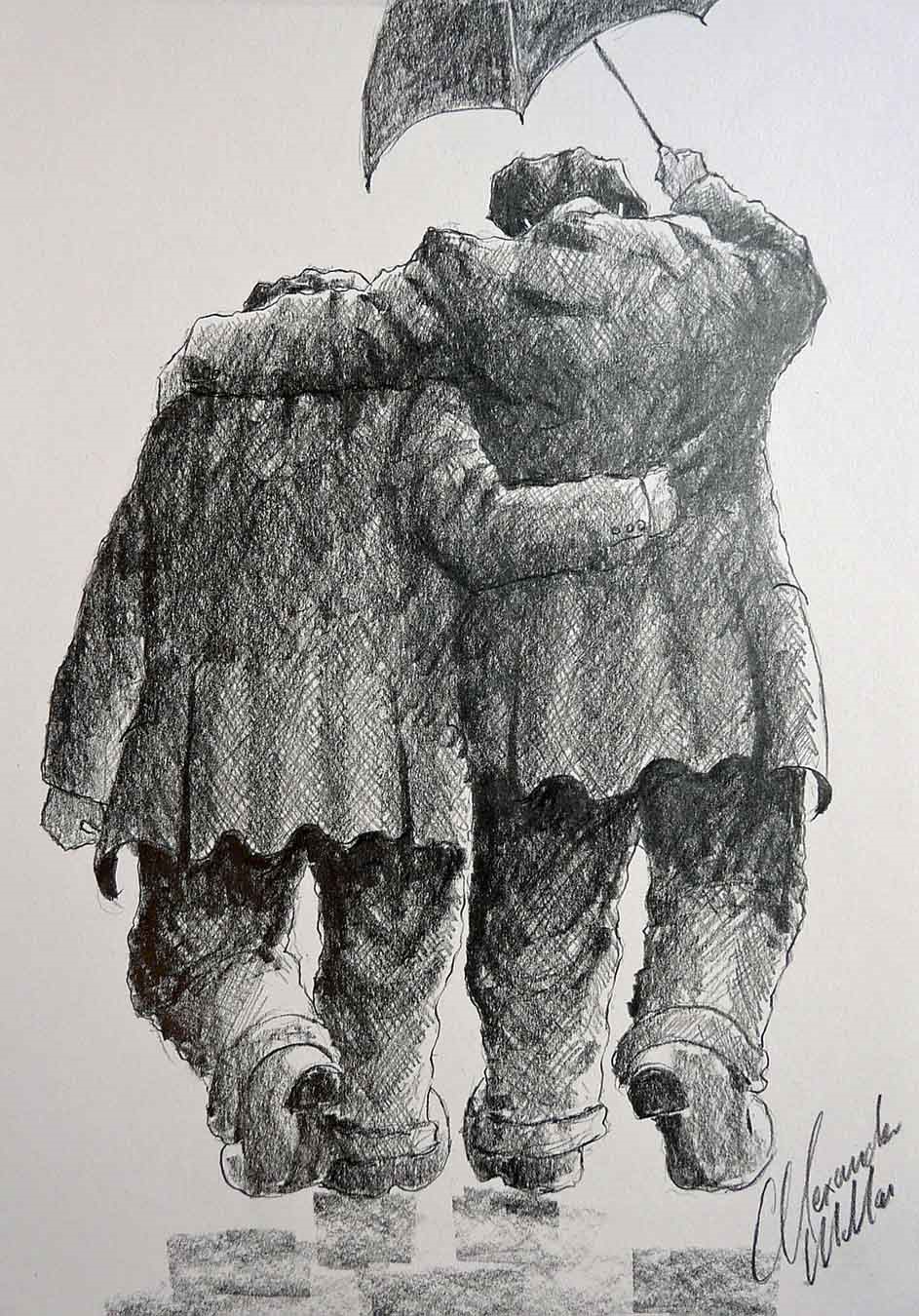 Friends for Always by Alexander Millar Friends for Always by Alexander Millar, Northern | Gadgie | Local | Family | Figurative | Nostalgic