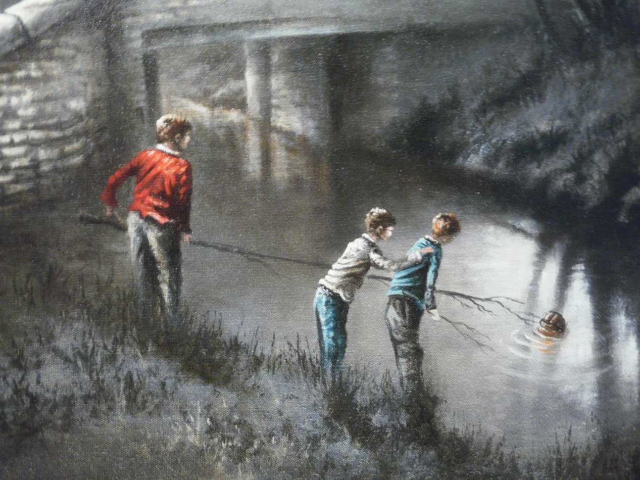 Teamwork by Bob Barker, Children | Football | Northern | Nostalgic | Water | Rare