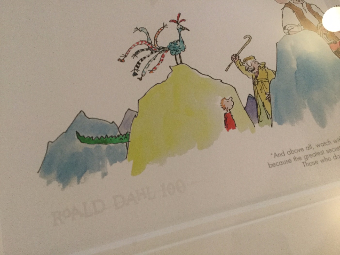 Roald Dahl 100th Anniversary Print by Quentin Blake, Children