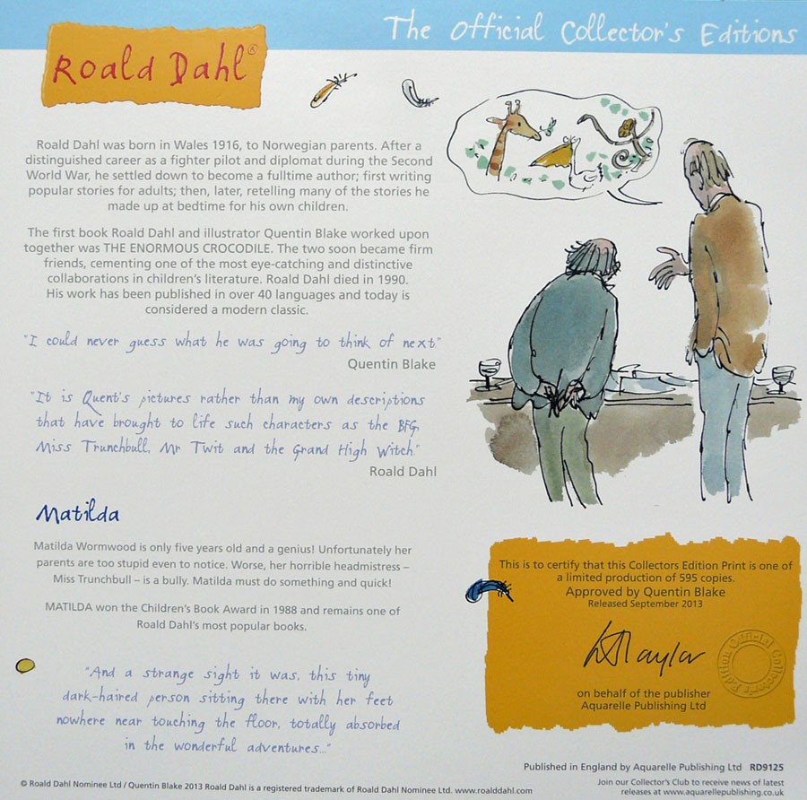 Totally absorbed in wonderful adventures by Quentin Blake, Children | Nostalgic | Illustrative