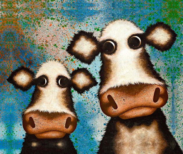 Well, Here's Another Fine Mess You've Got Me Into by Caroline Shotton, Cow | Humour | Film
