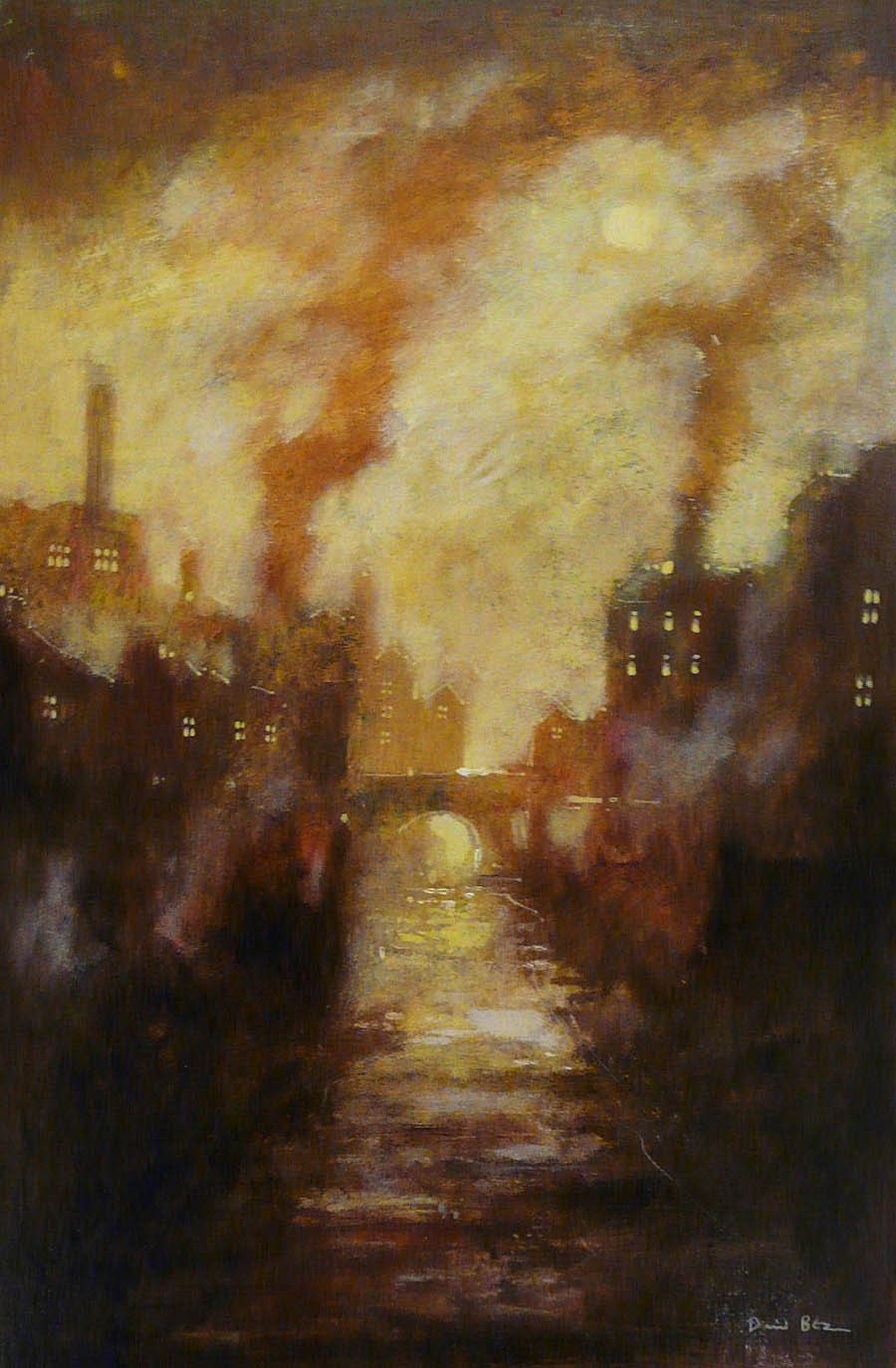 Sun through Mist by David Bez, Northern | Nostalgic | Industrial | Landscape