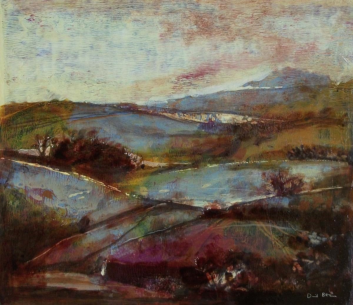 View across the Moors by David Bez, Naive | Landscape | Northern | Local