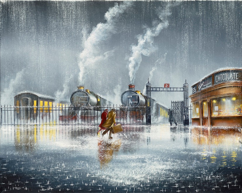 We're Almost there by Jeff Rowland, Train | Transport | Figurative | Romance | Love | Nostalgic | Rare