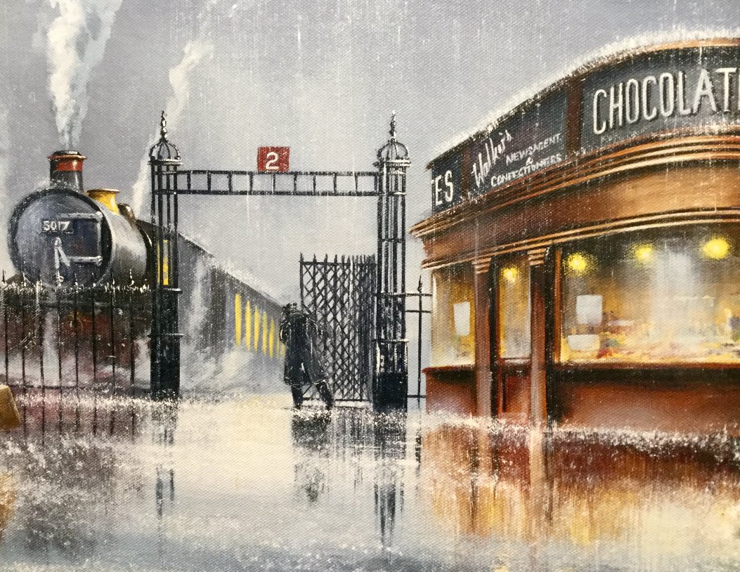 We're Almost there by Jeff Rowland, Train | Transport | Figurative | Romance | Love | Nostalgic | Rare