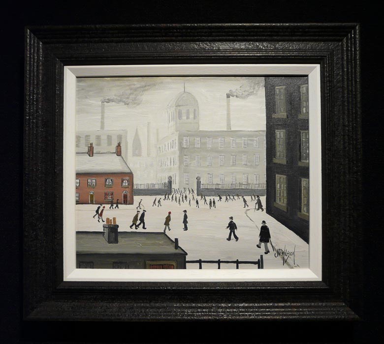 Going to the Mill by John D Wilson, Lowry | Landscape