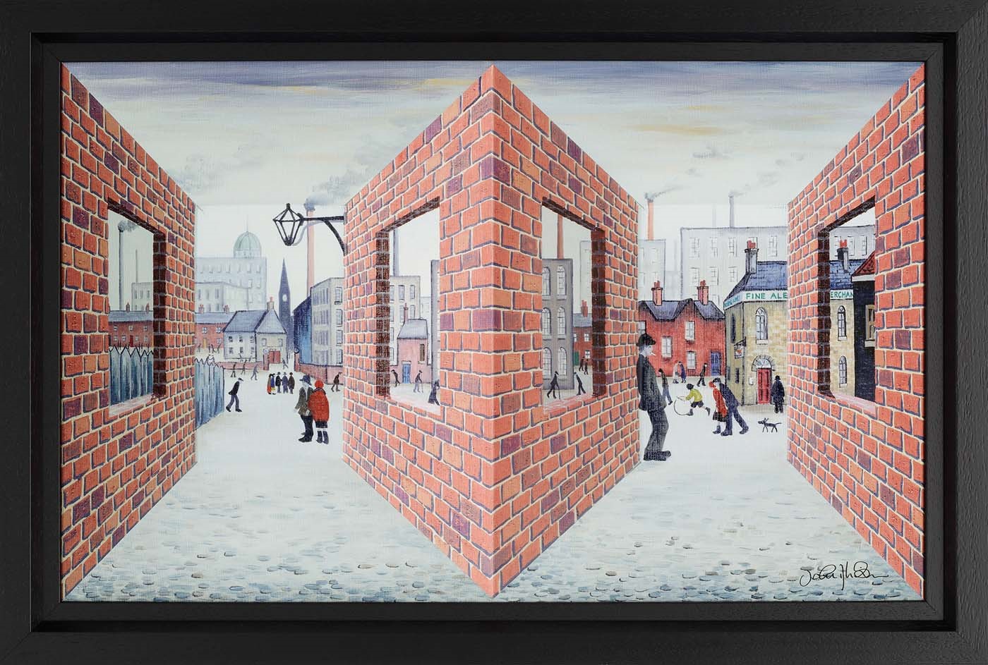Waiting for Opening Time by John D Wilson, Lowry | 3D | Northern