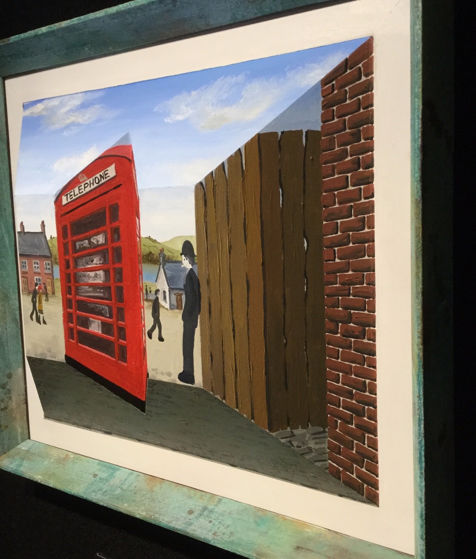 Waiting for the Telephone by John D Wilson, Lowry | 3D | Naive | Industrial | Landscape