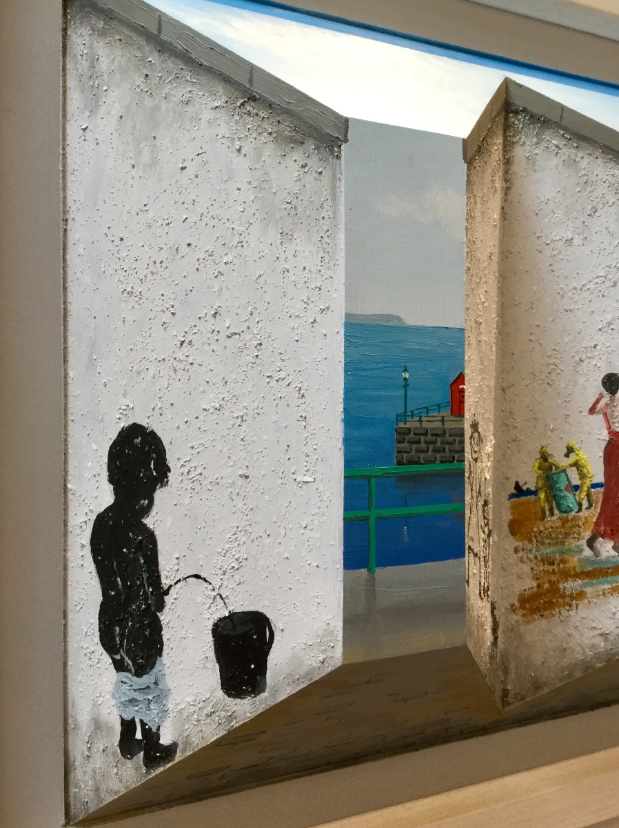 Seaside Graffiti  by John D Wilson, Sea | 3D | Water | Couple | Children