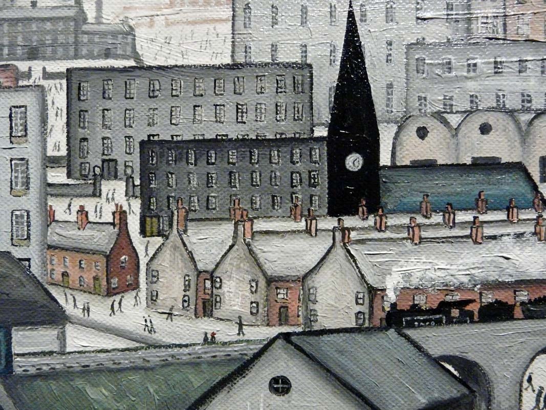 The Canal by John D Wilson, Lowry | Northern | Industrial | Nostalgic | Train | Transport | Water
