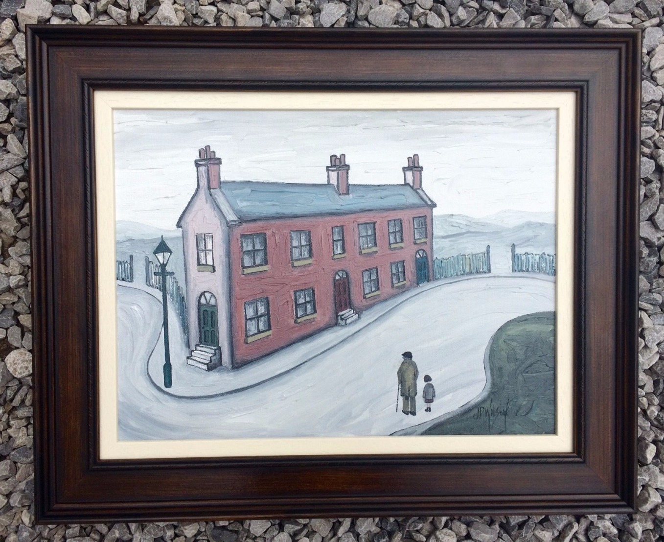 The Little Terrace by John D Wilson, Local | Lowry | Family | Northern | Nostalgic | Landscape