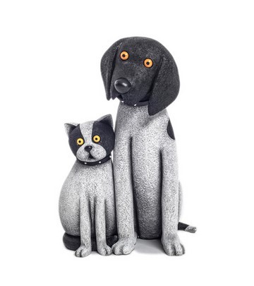 Neighbours by Doug Hyde, Sculpture | Dog | Cat | Rare