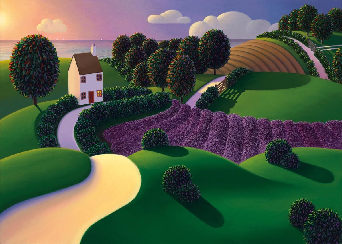 Lavender Sunset by Paul Corfield, Landscape