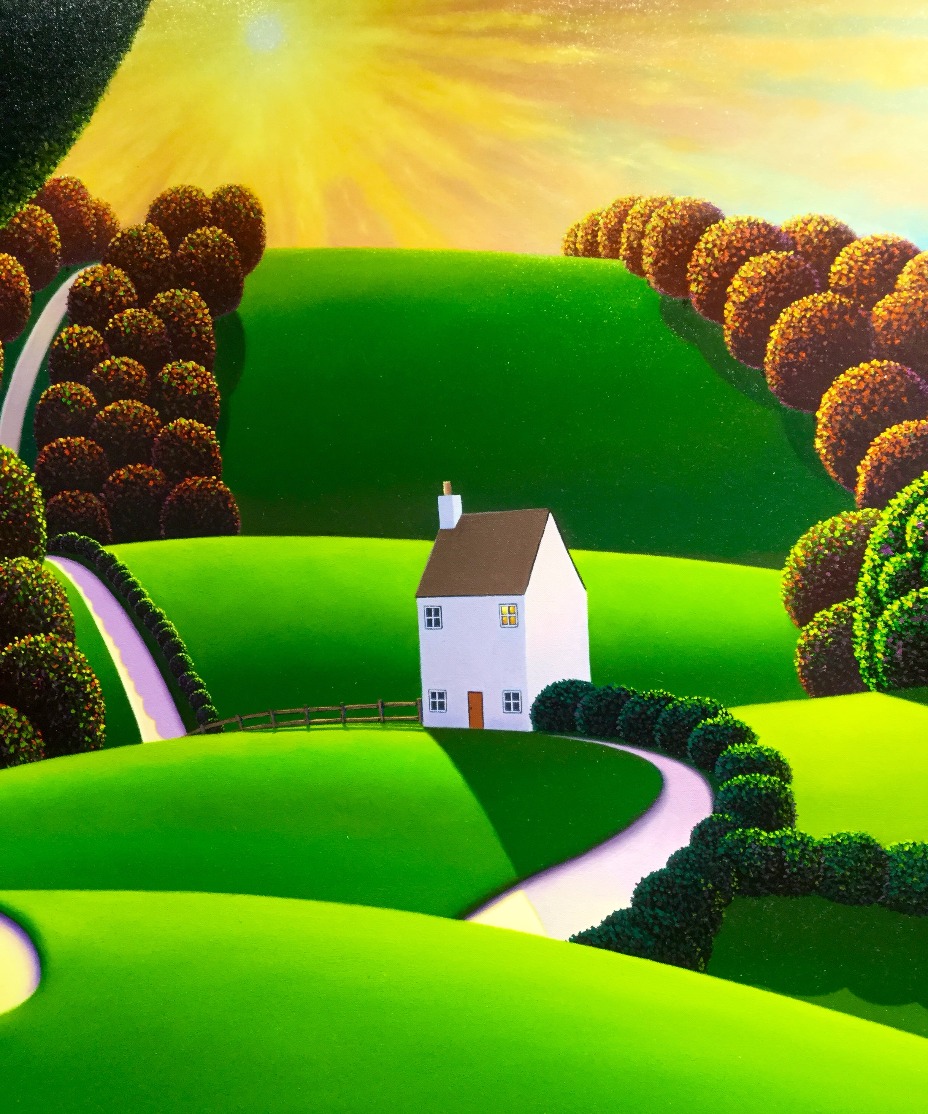 Sunburst by Paul Corfield Sunburst by Paul Corfield, Naive | Landscape