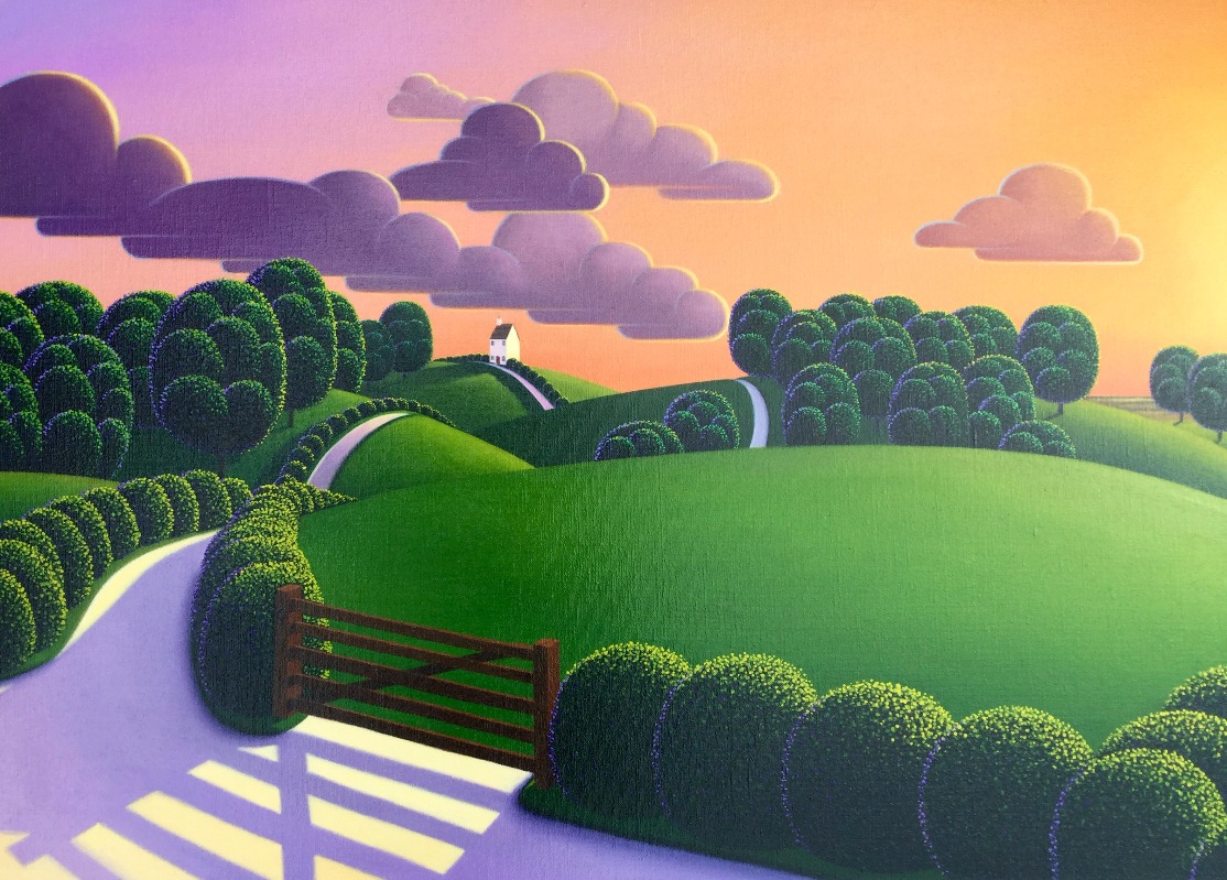 Closing of the Day by Paul Corfield, Naive | Landscape