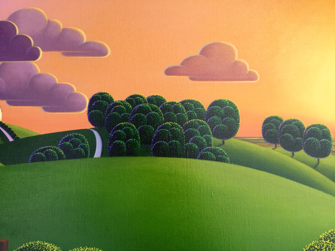 Closing of the Day by Paul Corfield, Naive | Landscape