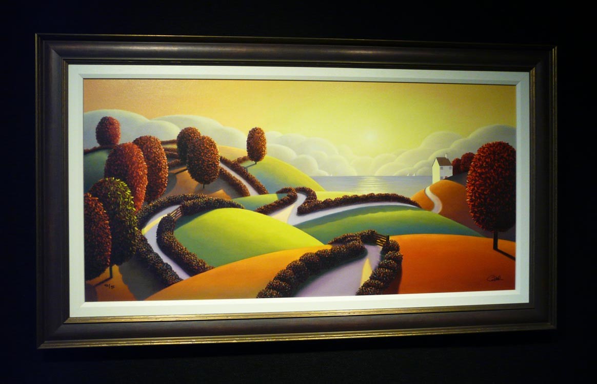 Sea View Across the Hills by Paul Corfield, Sea | Landscape | Water | Rare
