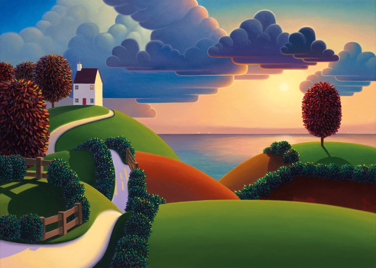 Clouds over the Sea by Paul Corfield, Landscape