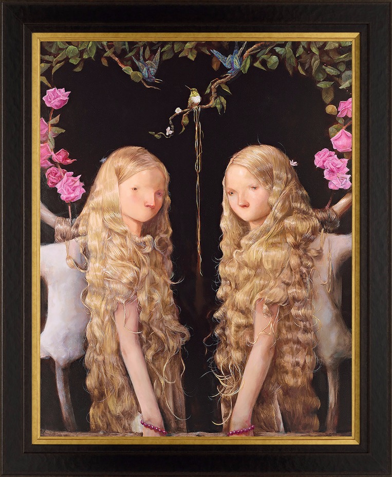 Elisabeth & Alice by Shazia, Figurative