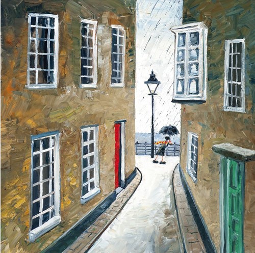 Rainy Day in Jetty Street by Paul Robinson, Cards